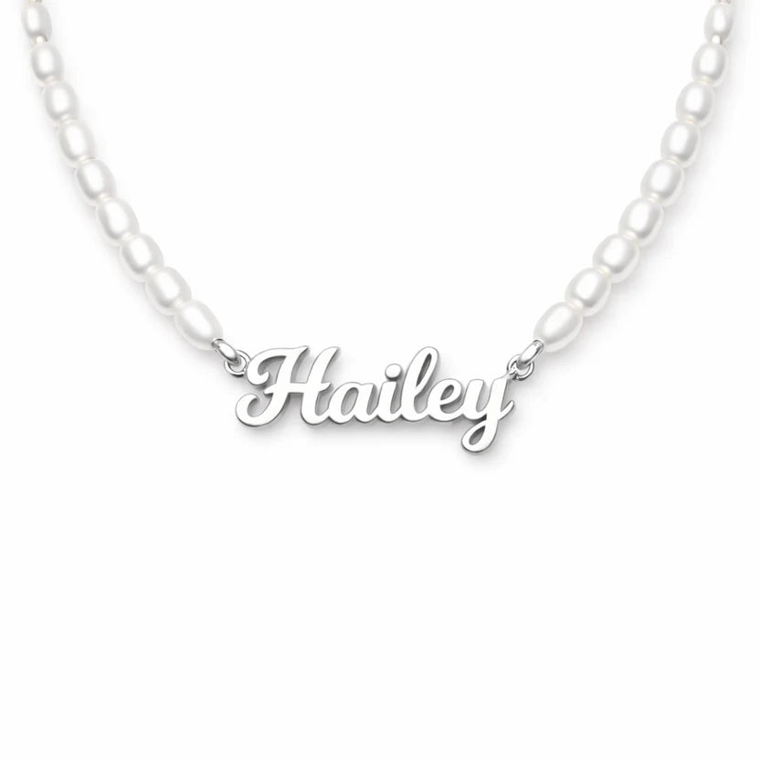 Colar de Pérolas Personalizado com Nome