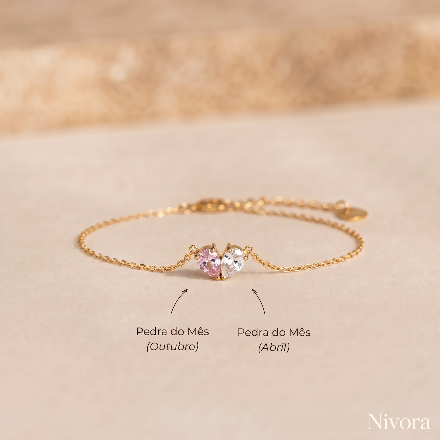 Nivora - Pulseira Pedra de Nascimento