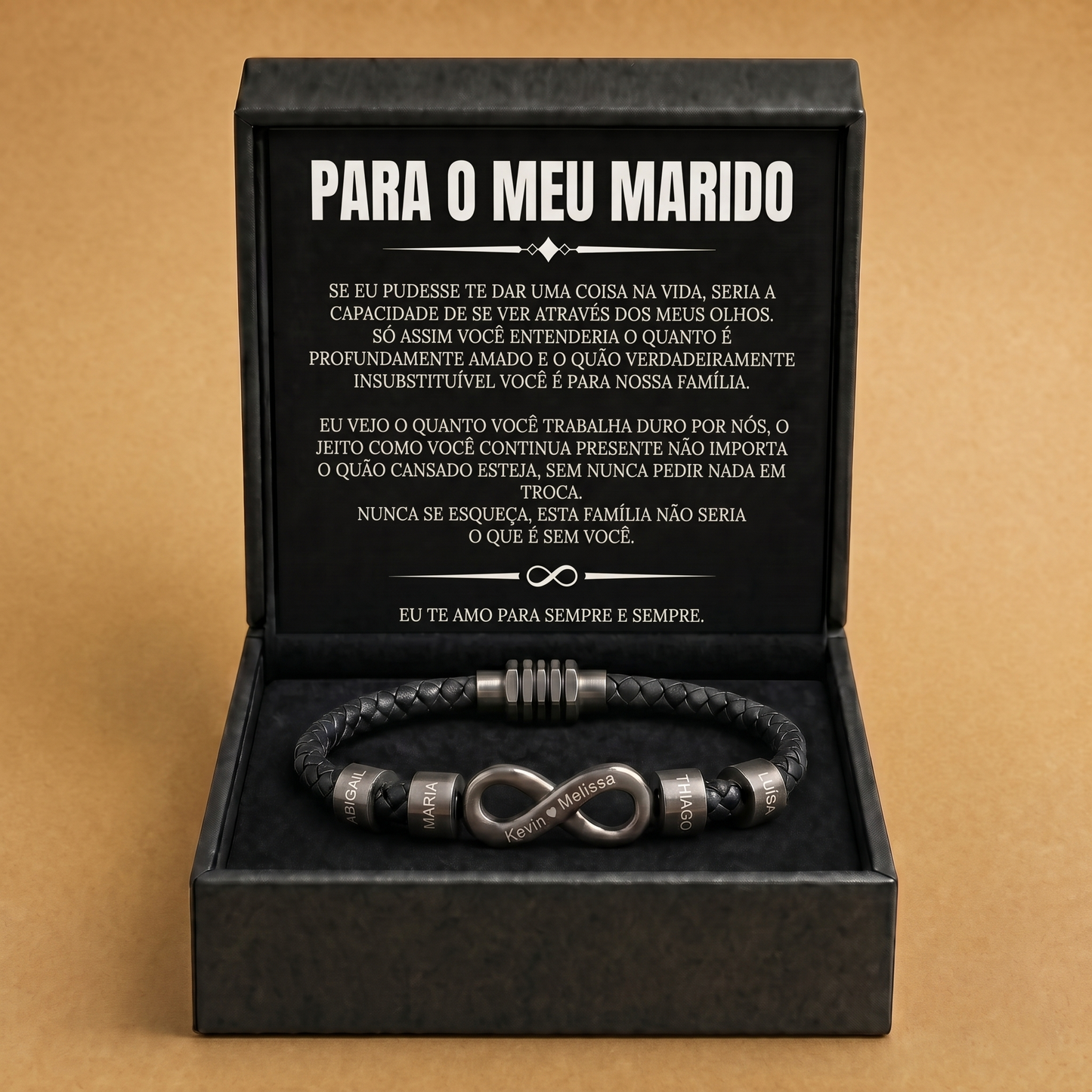 Pulseira Vínculo Infinito com Nomes