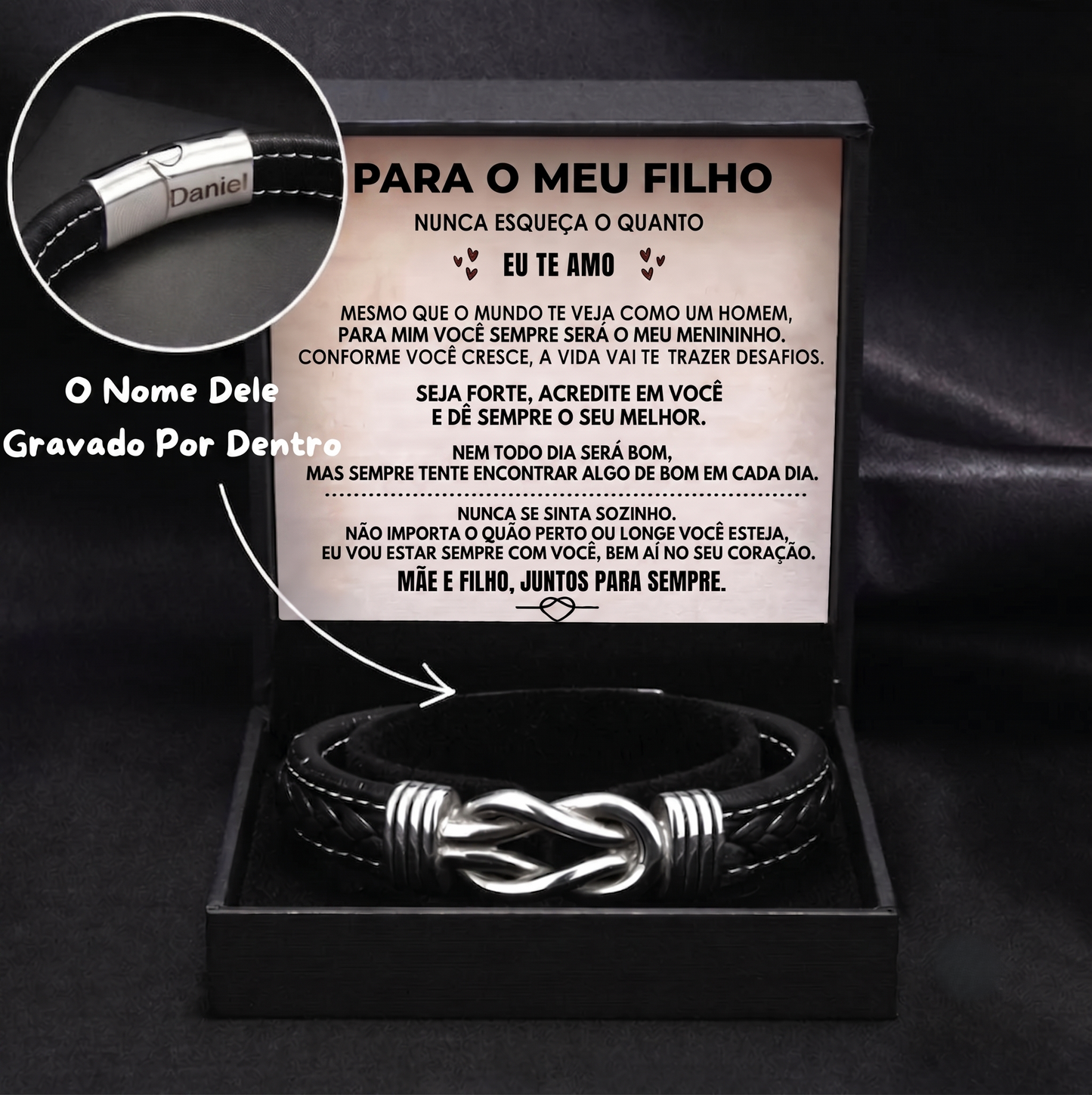 Pulseira Gravada "Para Meu Filho"