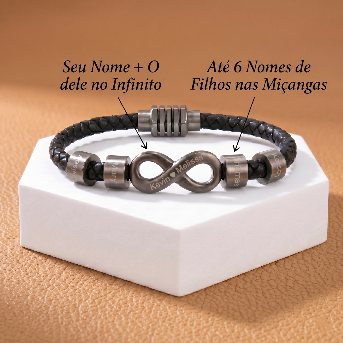 Pulseira Vínculo Infinito com Nomes