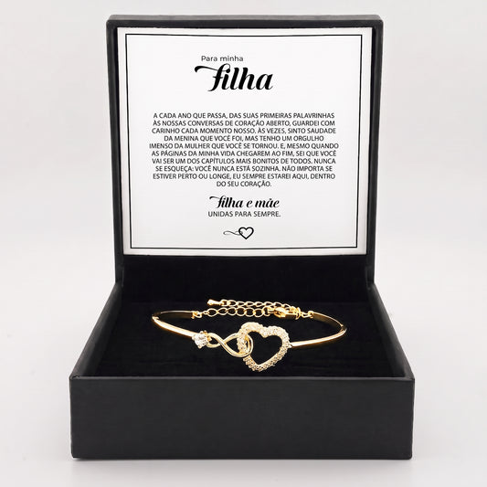 Pulseira "Para a Minha Filha" — Conexão Eterna