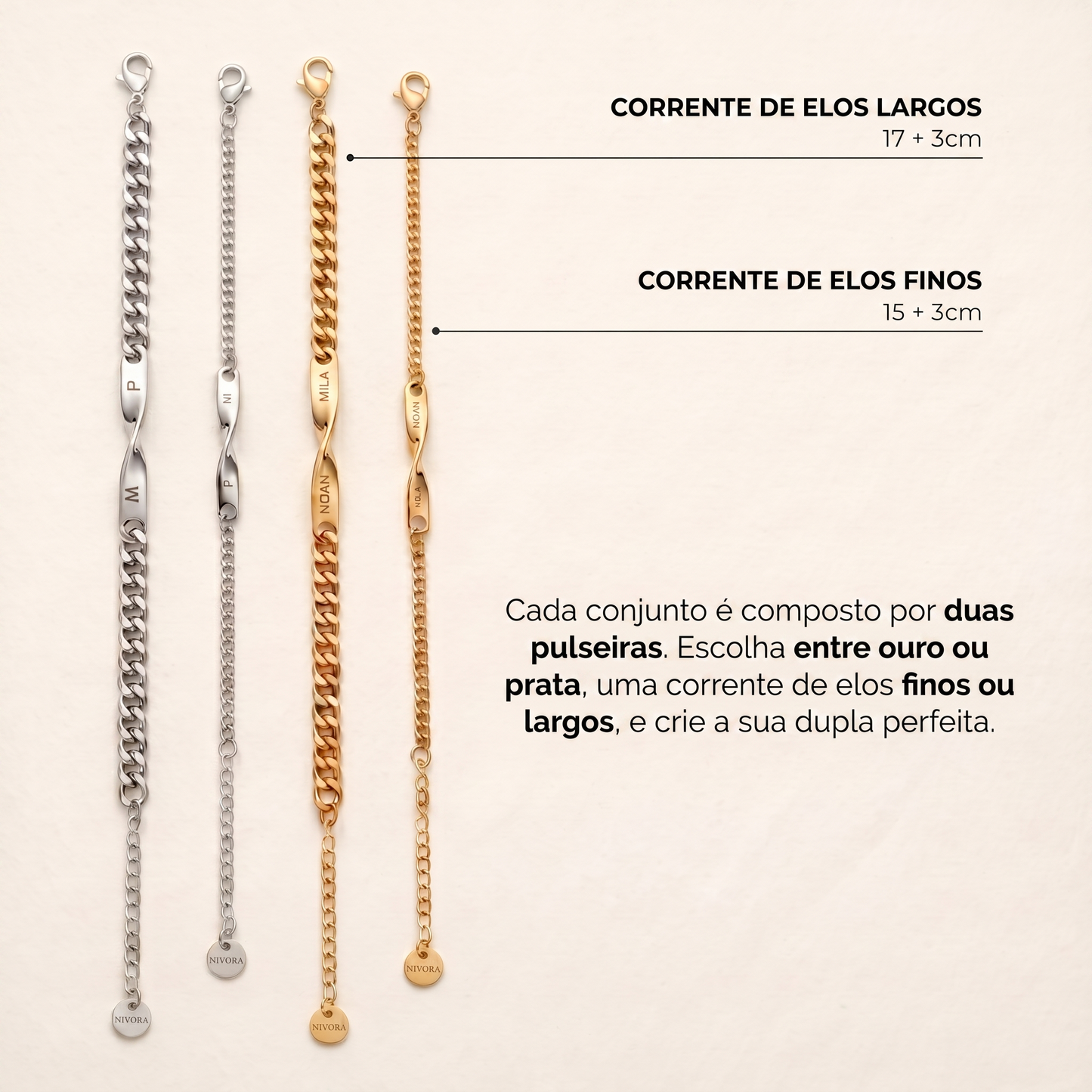 Nivora - Pulseira Duo