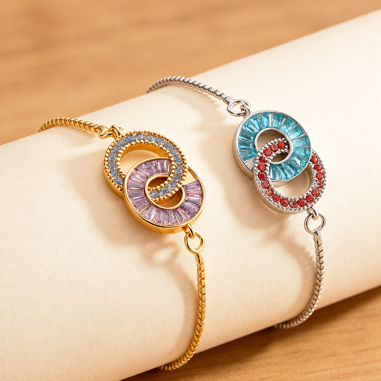 Pulseira de Pedras Natais Personalizada