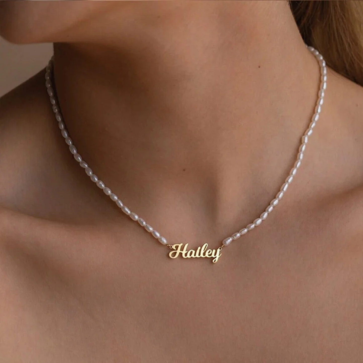 Colar de Pérolas Personalizado com Nome